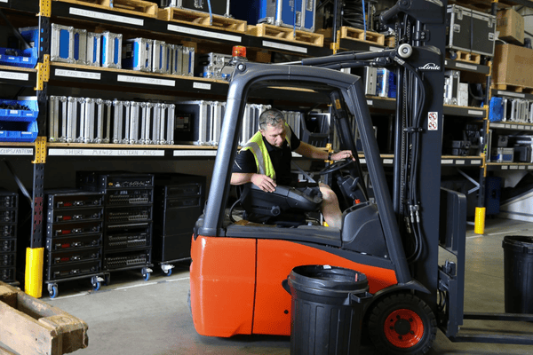 forklift driver in training